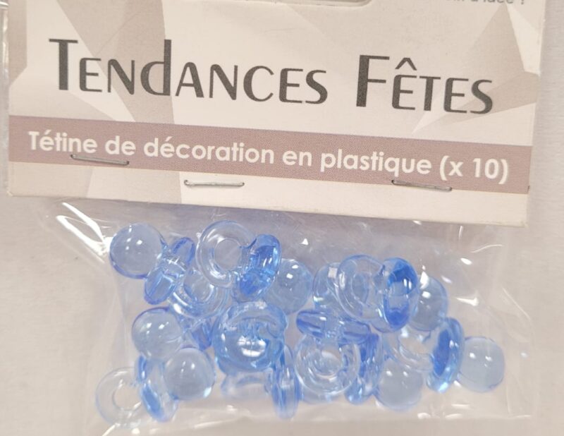 Tétine de décoration en plastique