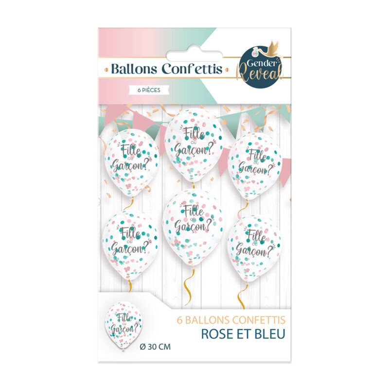 Ballons confettis