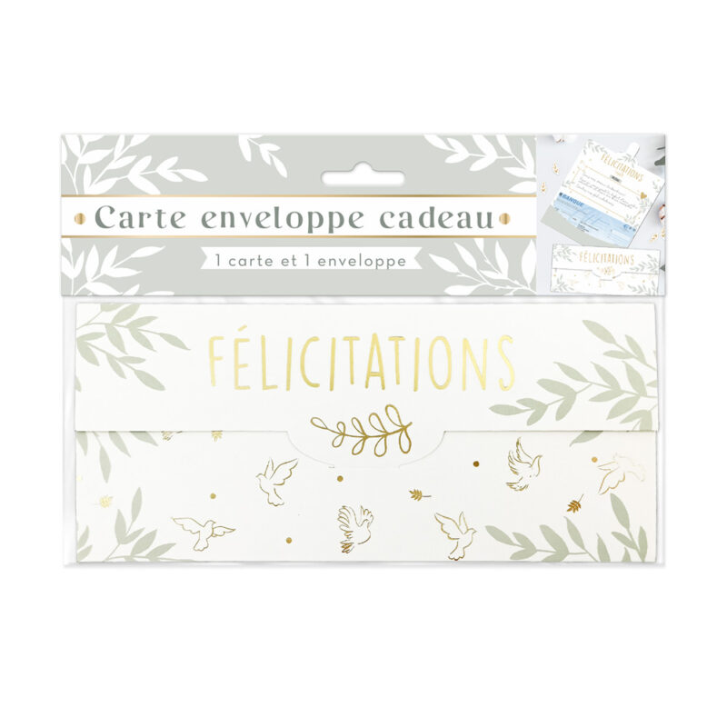 Carte enveloppe cadeau