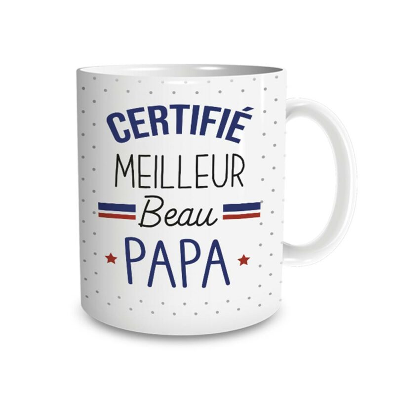 Mug Certifié Meilleur Beau Papa