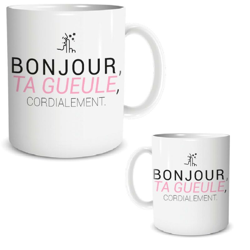 Mug Bonjour Ta Gueule Cordialement – Image 2