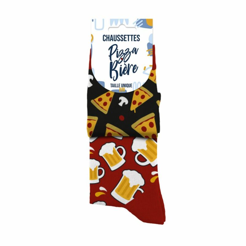 Chaussettes Pizza Bière