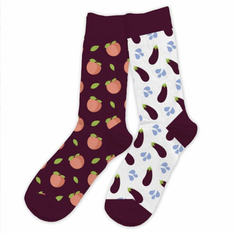 Chaussettes Pêche Aubergine – Image 2